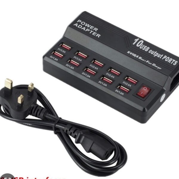 Smart Charging Station with 10 Ports