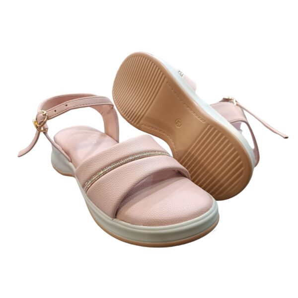 Comfortable Lightweight Women Sandals - Pink and Black